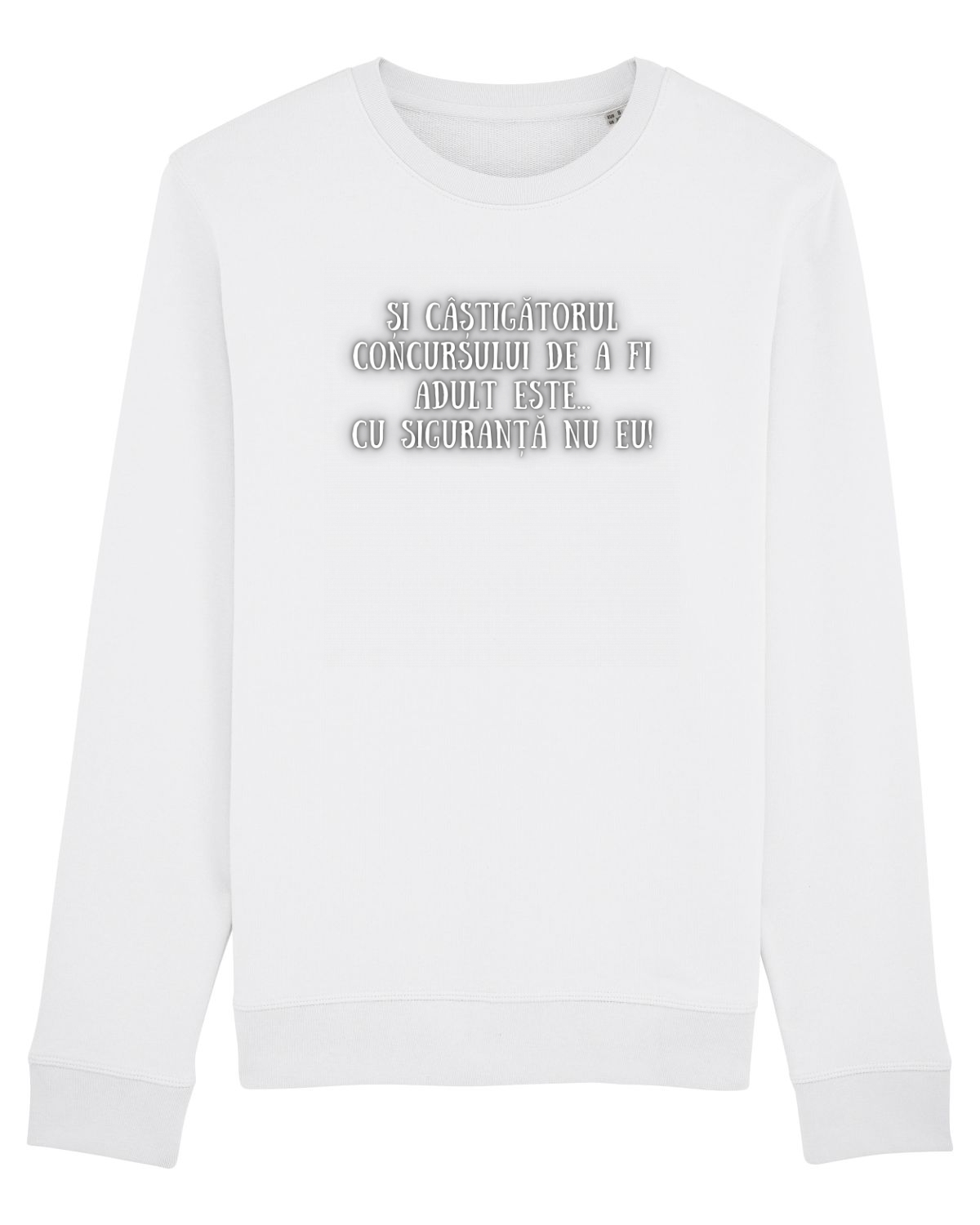 Bluză mânecă lungă Unisex Rise White