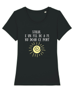 STILUL E UN FEL DE A FI, NU DOAR CE PORT Tricou mânecă scurtă guler larg fitted Damă Expresser