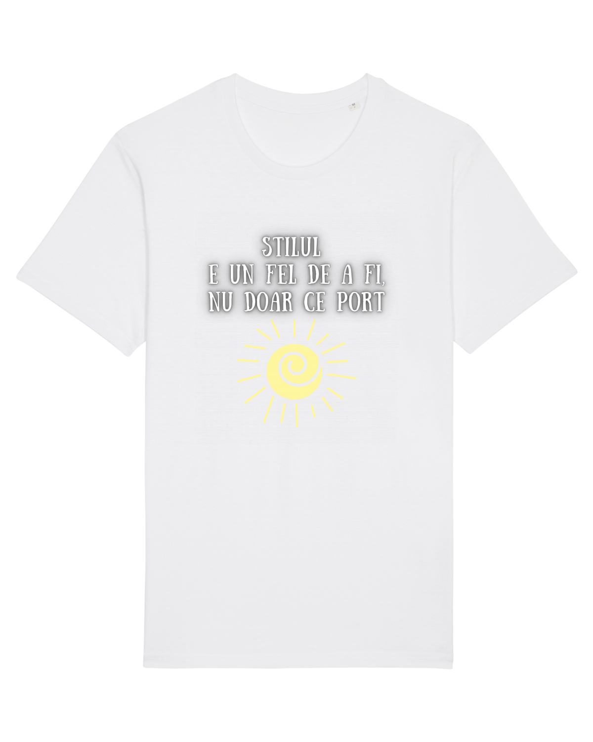 Tricou mânecă scurtă Unisex Rocker White