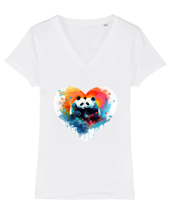 Panda Love White