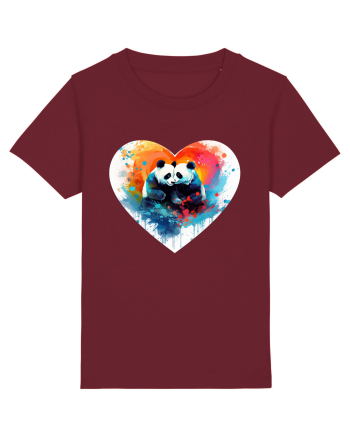 Panda Love Burgundy
