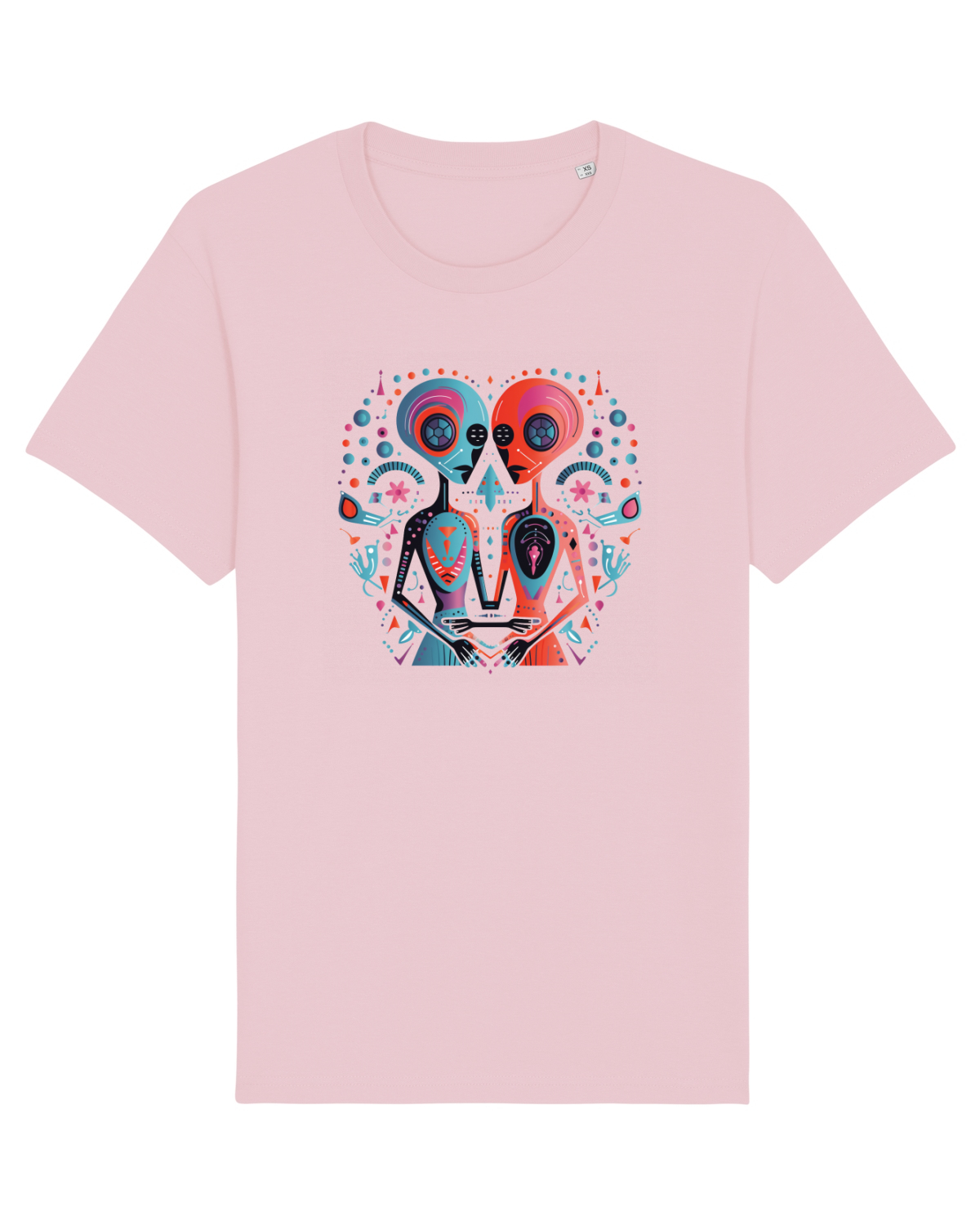 Tricou mânecă scurtă Unisex Rocker Cotton Pink