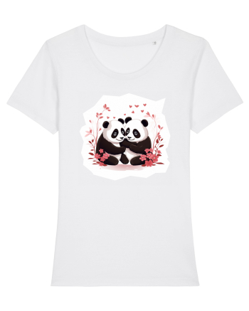 Panda Love White