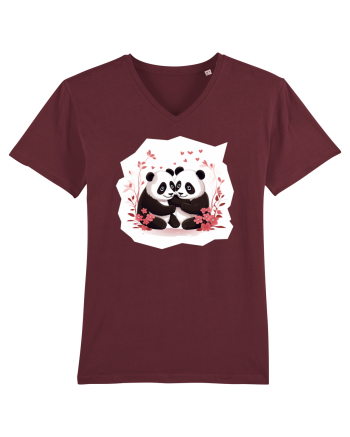 Panda Love Burgundy