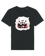 Panda Love Tricou mânecă scurtă Unisex Rocker