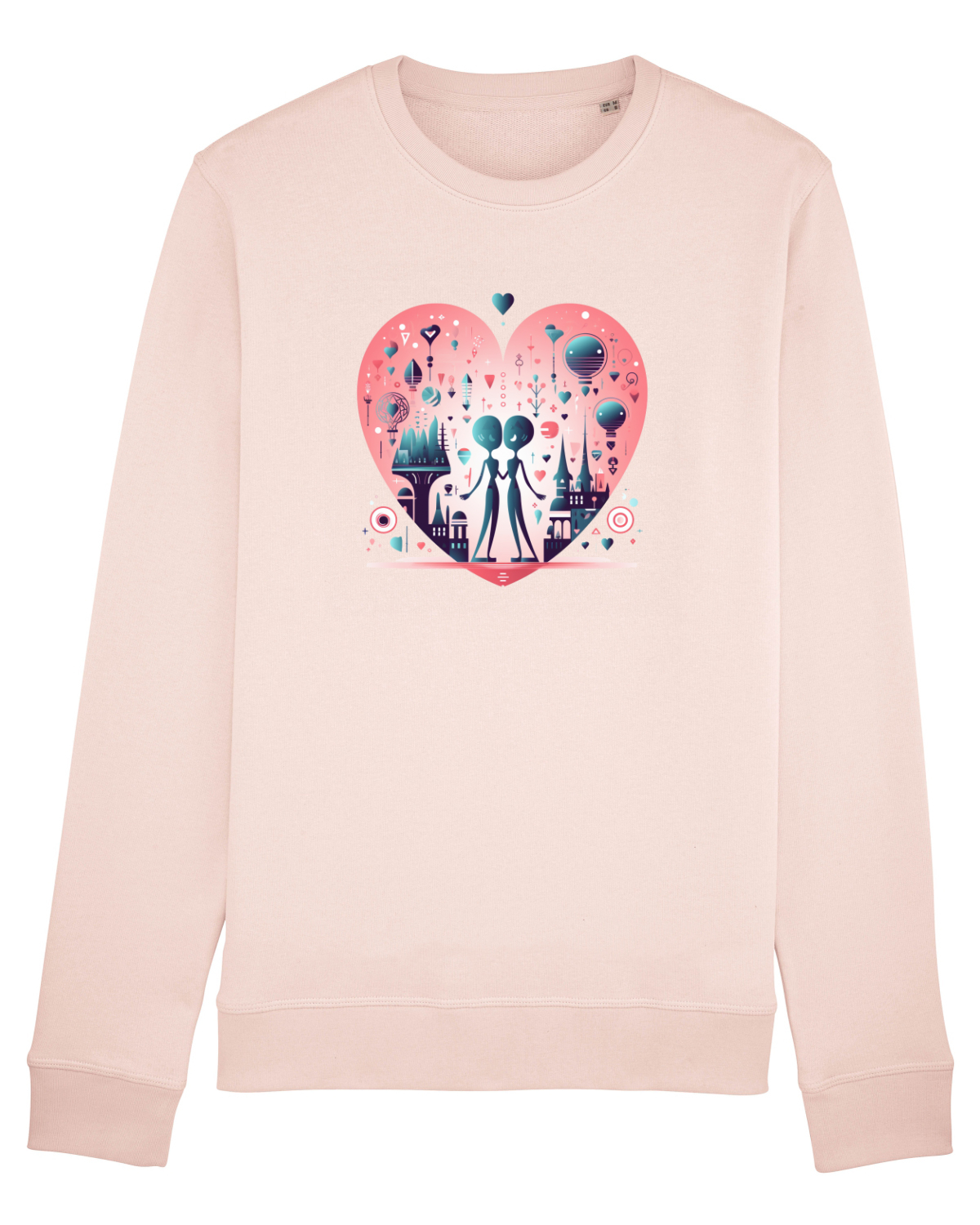 Bluză mânecă lungă Unisex Rise Candy Pink