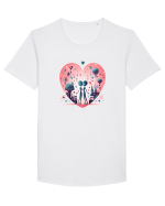Alien Love Tricou mânecă scurtă guler larg Bărbat Skater