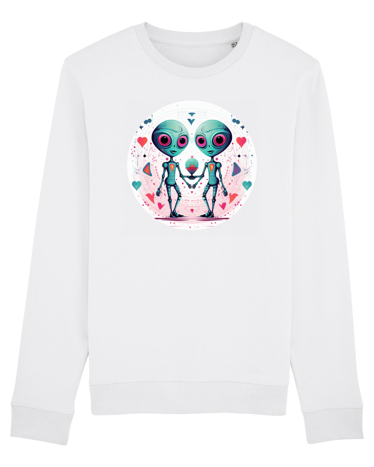 Bluză mânecă lungă Unisex Rise White