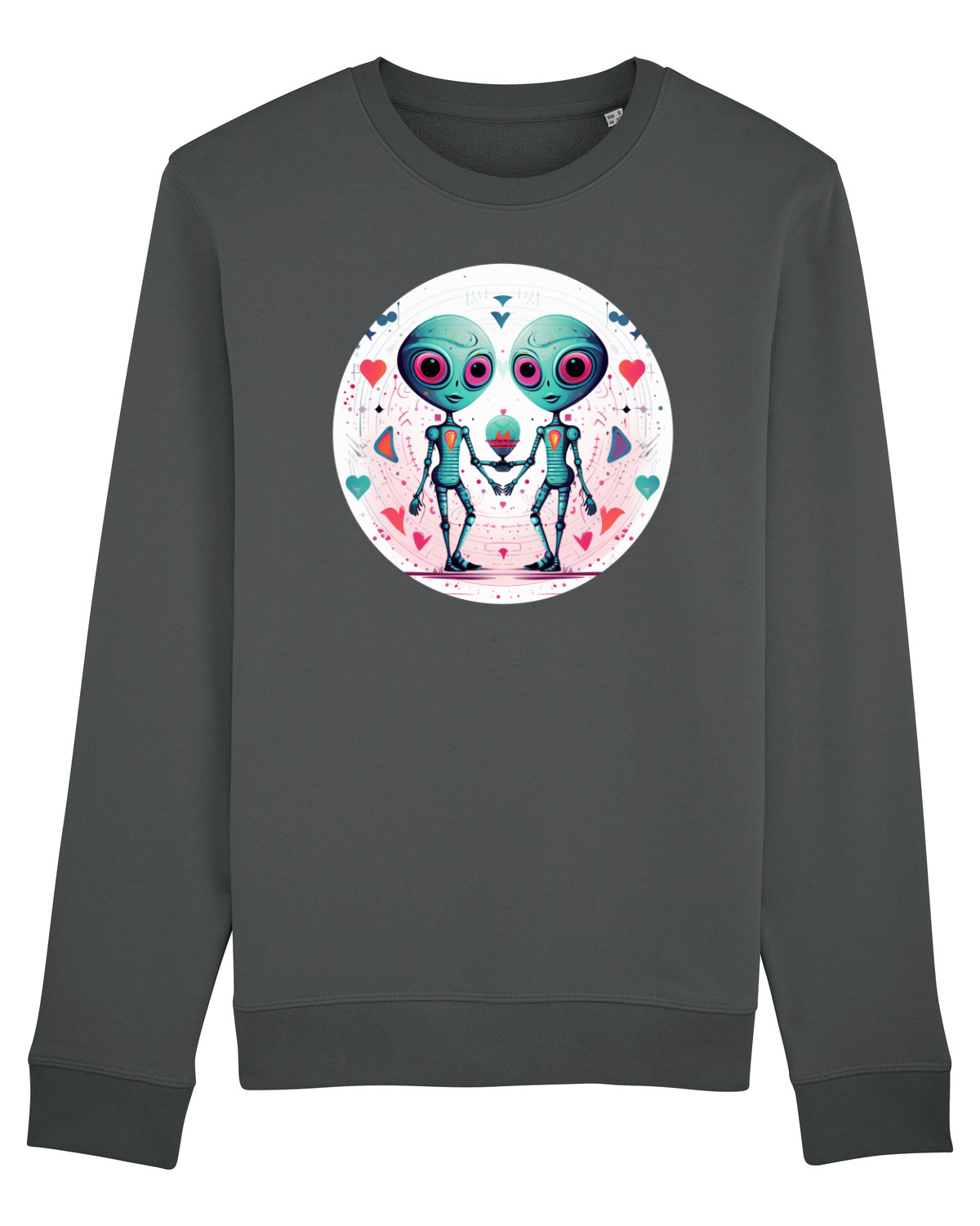 Bluză mânecă lungă Unisex Rise Anthracite
