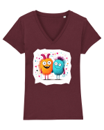 Monster Love Tricou mânecă scurtă guler V Damă Evoker