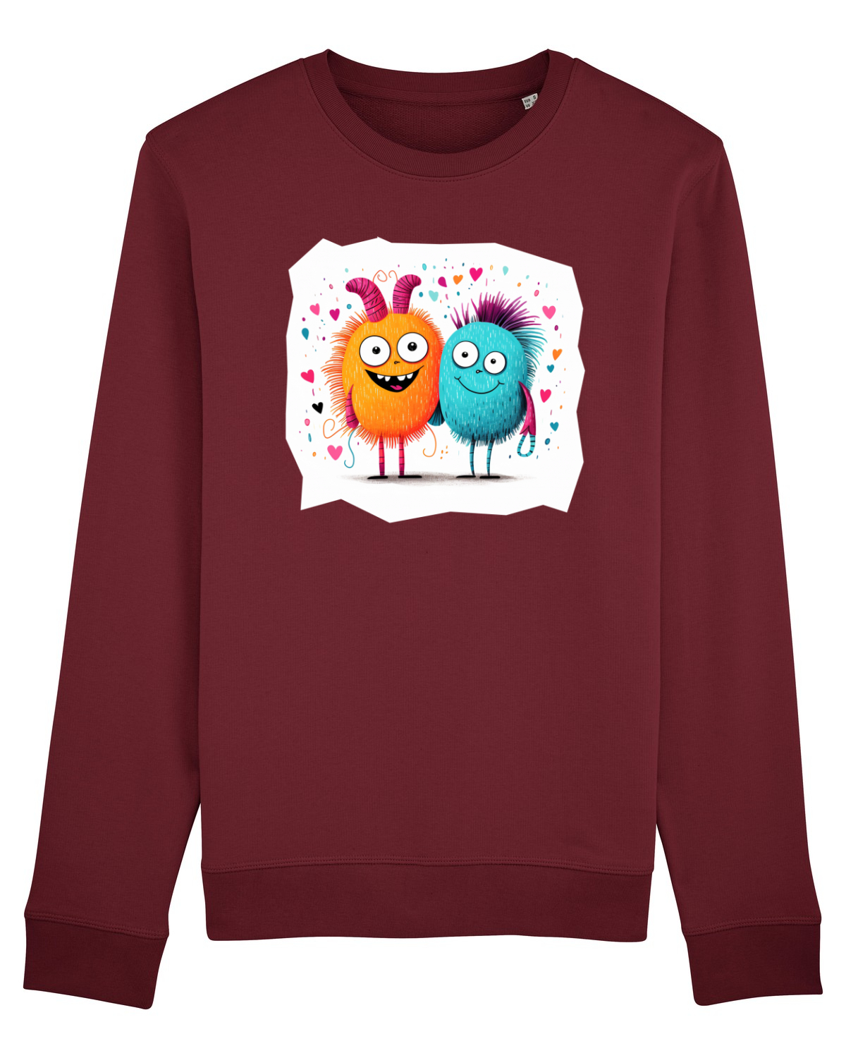 Bluză mânecă lungă Unisex Rise Burgundy