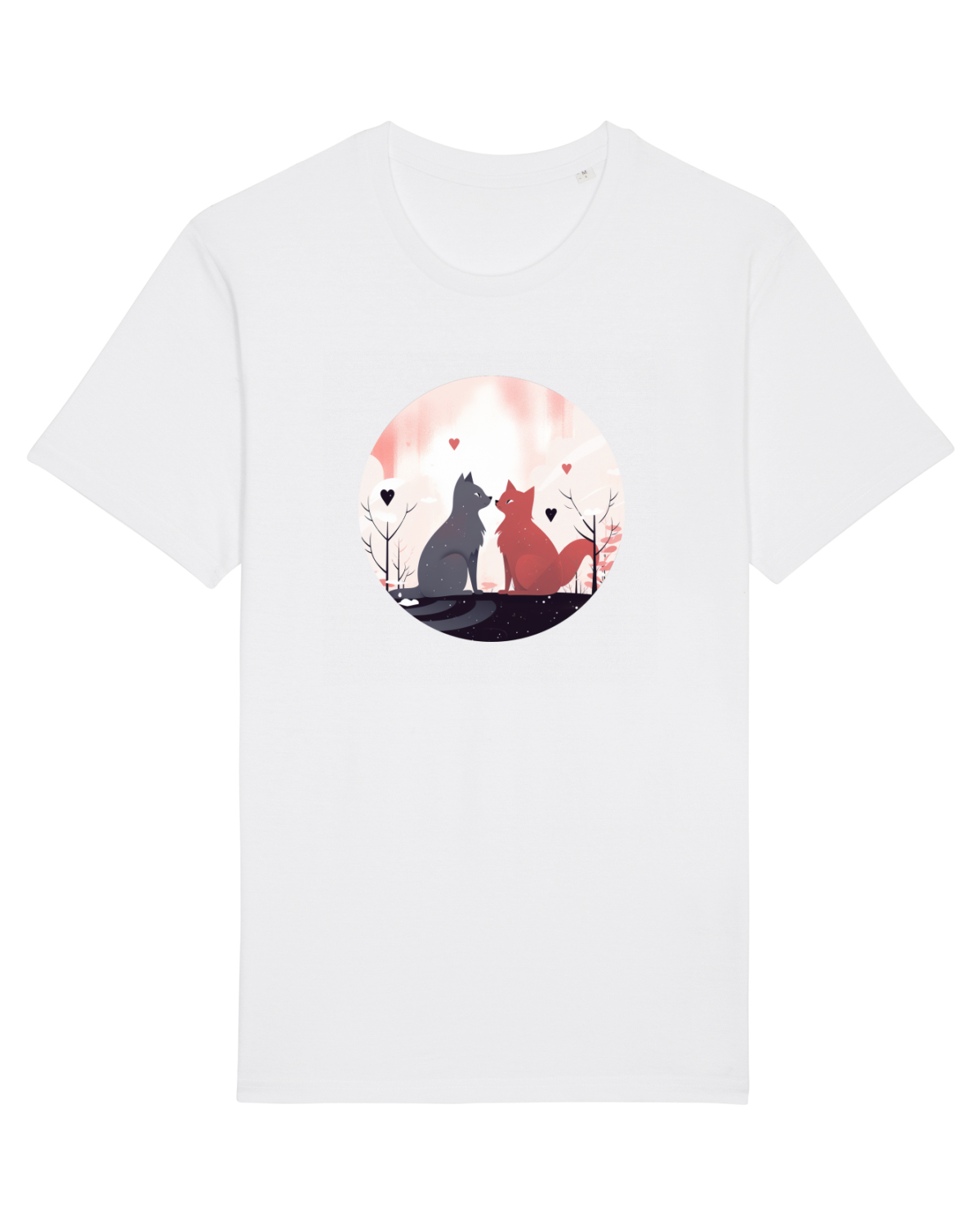 Tricou mânecă scurtă Unisex Rocker White