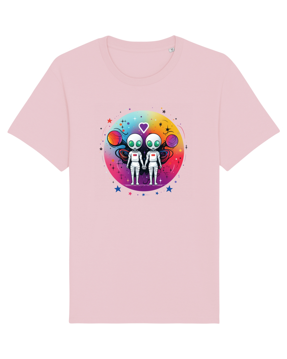 Tricou mânecă scurtă Unisex Rocker Cotton Pink