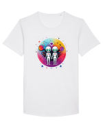 Alien Love Tricou mânecă scurtă guler larg Bărbat Skater
