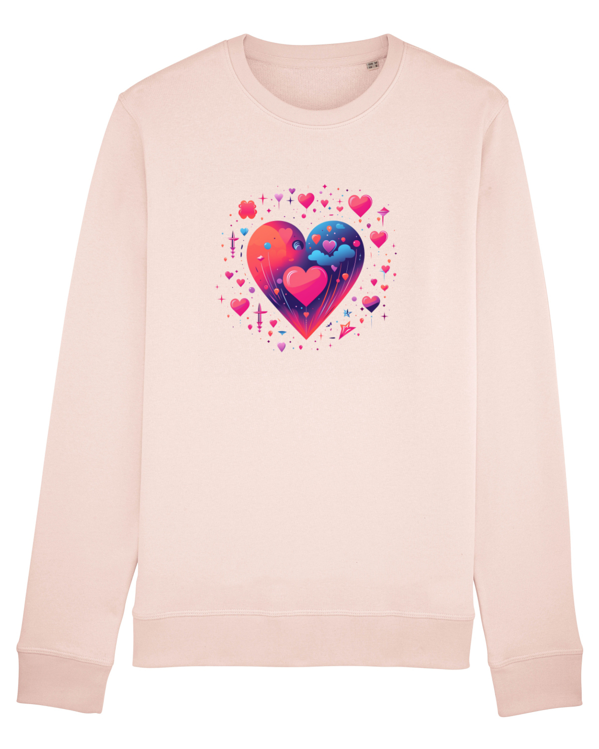 Bluză mânecă lungă Unisex Rise Candy Pink