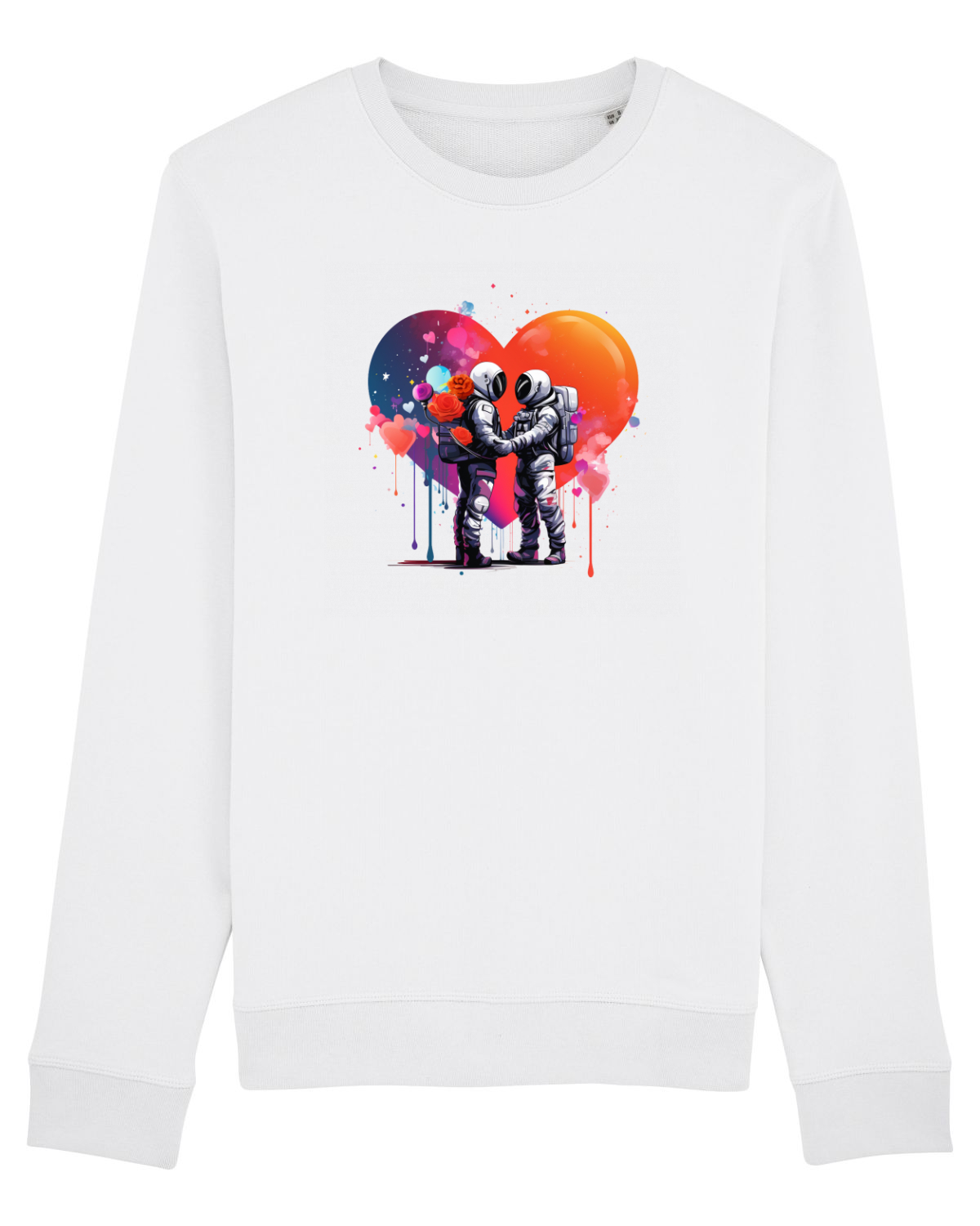 Bluză mânecă lungă Unisex Rise White