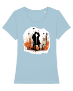  Love is in the air Tricou mânecă scurtă guler larg fitted Damă Expresser