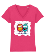 Monster Love Tricou mânecă scurtă guler V Damă Evoker