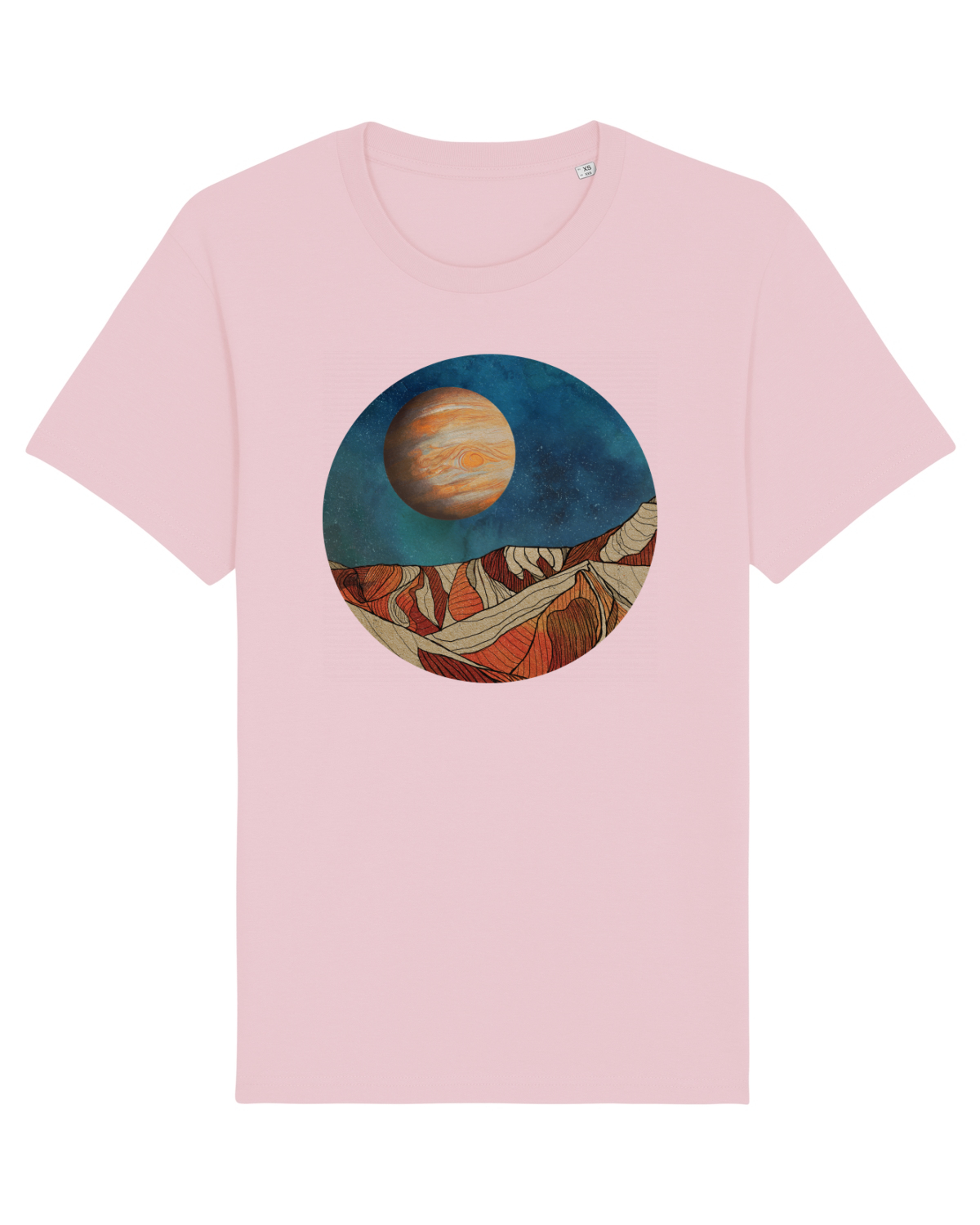 Tricou mânecă scurtă Unisex Rocker Cotton Pink