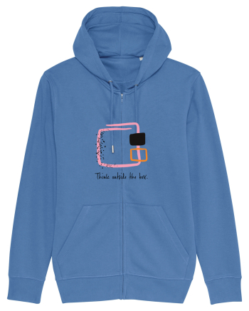Think outside the box. Bright Blue