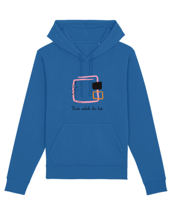Think outside the box. Royal Blue