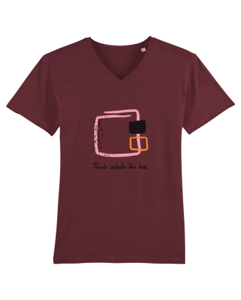 Think outside the box. Burgundy