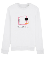 Think outside the box. Bluză mânecă lungă Unisex Rise