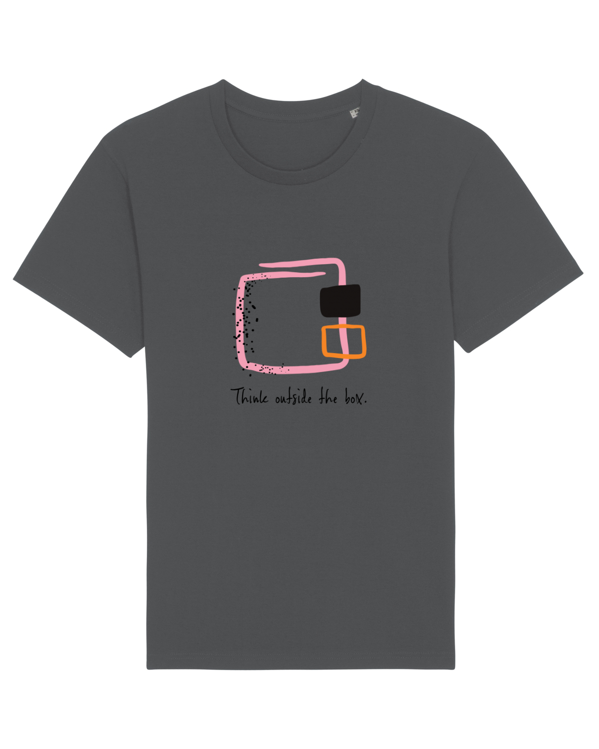 Tricou mânecă scurtă Unisex Rocker Anthracite