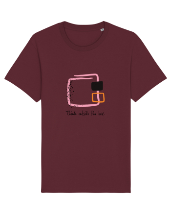 Think outside the box. Burgundy