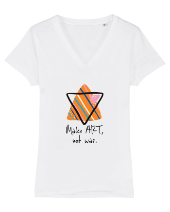 Make art, not war. White