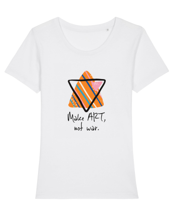 Make art, not war. White