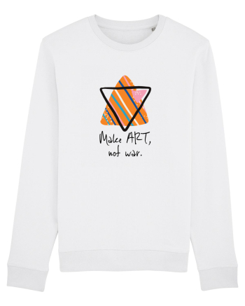 Make art, not war. White