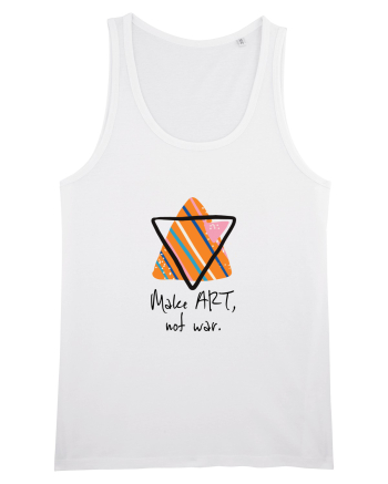 Make art, not war. White