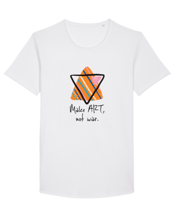 Make art, not war. White