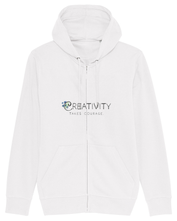 Creativity takes courage. White