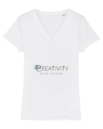 Creativity takes courage. White