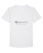 Creativity takes courage. Tricou mânecă scurtă guler larg Bărbat Skater