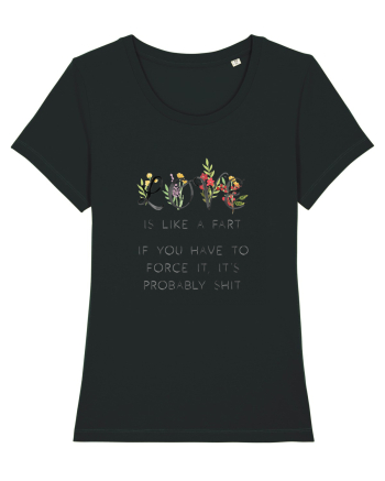 Love is like a fart. Black