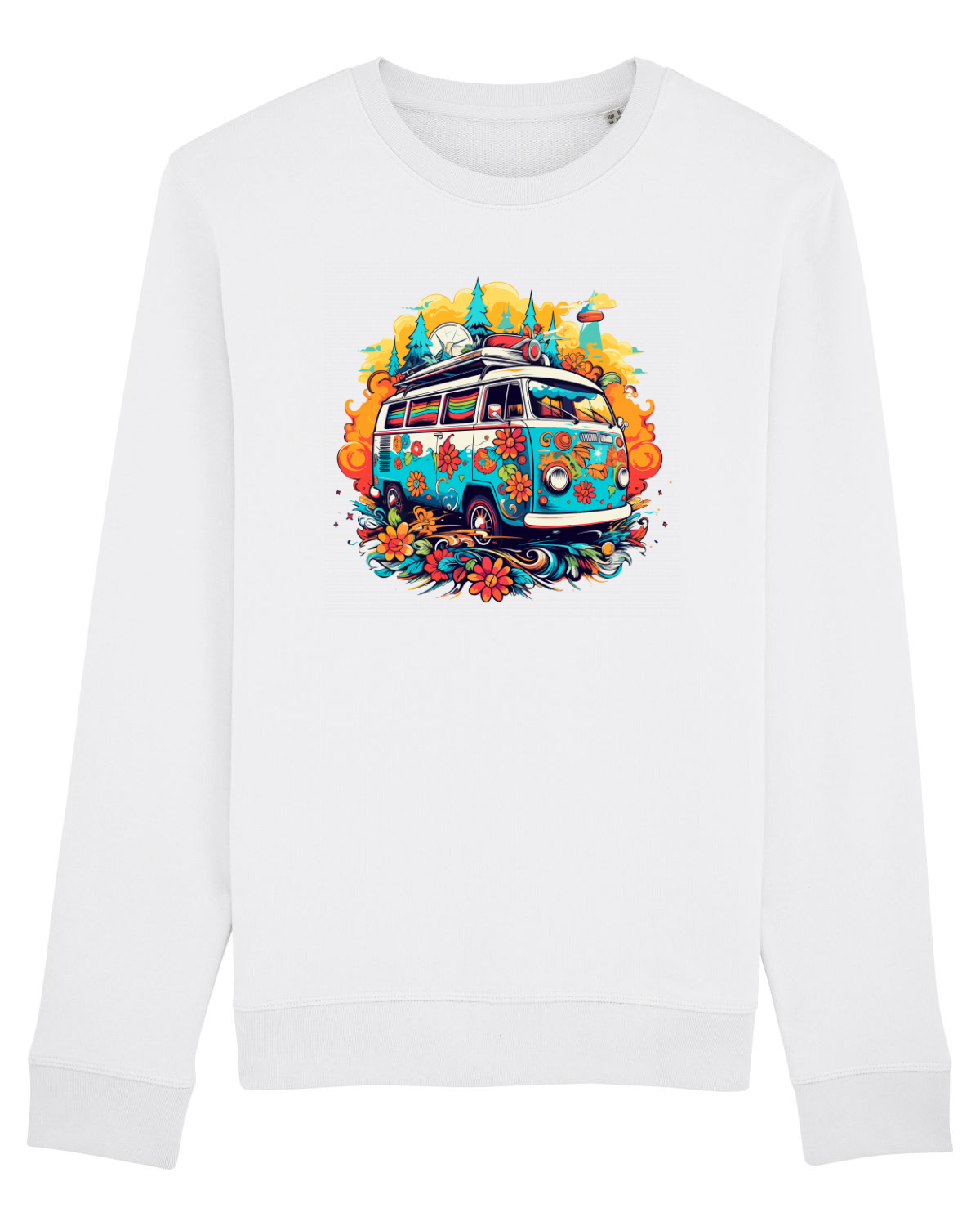 Bluză mânecă lungă Unisex Rise White