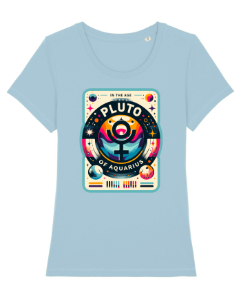 Pluto in the Age of Aquarius Sky Blue