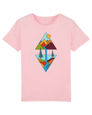 Mountain Waterfall Cotton Pink