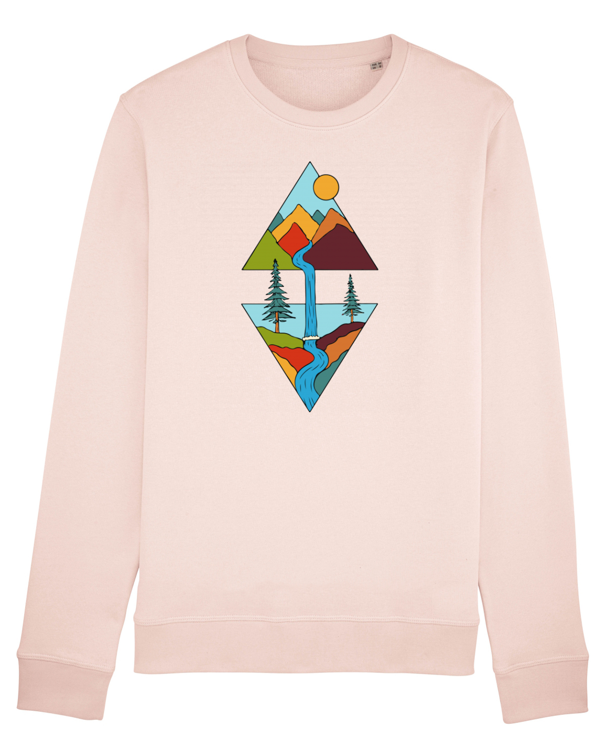 Bluză mânecă lungă Unisex Rise Candy Pink