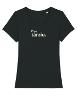Prea târziu. Tricou mânecă scurtă guler larg fitted Damă Expresser