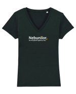 Nebunilor nu mă pierd pentru voi. Tricou mânecă scurtă guler V Damă Evoker