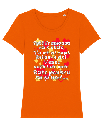 Esti frumoasa ca o stele... (declaratie de dragoste) Bright Orange