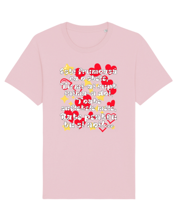 Esti frumoasa ca o stele... (declaratie de dragoste) Cotton Pink