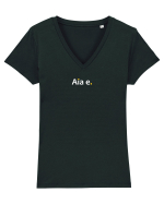 Aia e. Tricou mânecă scurtă guler V Damă Evoker