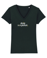 Atât s-a putut. Tricou mânecă scurtă guler V Damă Evoker