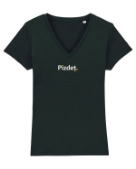Pizdeț. Tricou mânecă scurtă guler V Damă Evoker