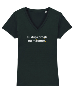 Eu după proști nu mă omor. Tricou mânecă scurtă guler V Damă Evoker
